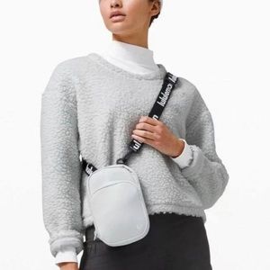 lululemon athletica Lululemon White Wool Whenever Crewneck Teddy Womens sweater